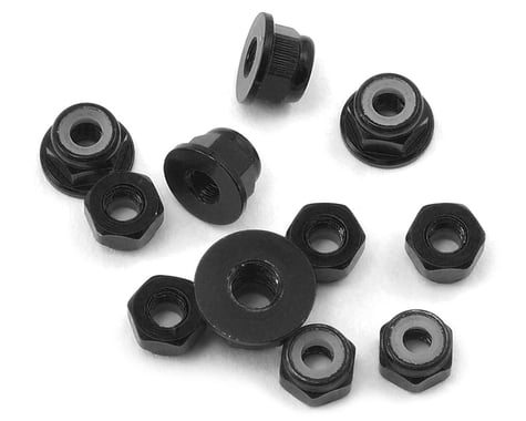 175RC B6/B6D Aluminum Nut kit (11) (Black)