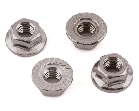 175RC HD Stainless Steel 4mm Serrated Wheel Nuts (Silver)