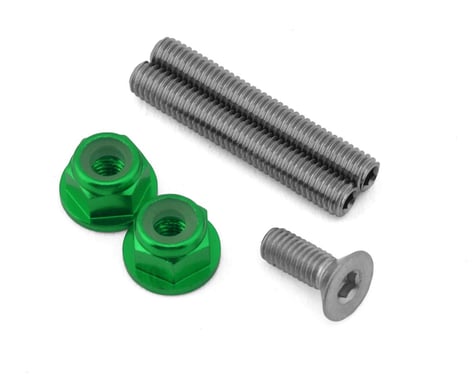 175RC Mugen MSB1 "Ti-Look" Lower Arm Studs Set (Green)