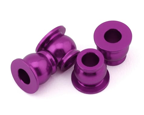 175RC Team Associated B74.2 CE Aluminum Lower Shock Pivot Ball (Purple) (4)