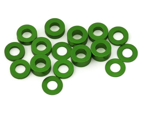 175RC Team Associated DC10 Aluminum Ball Stud Spacers Kit (Green) (16)