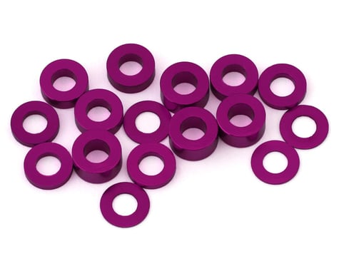 175RC Team Associated DC10 Aluminum Ball Stud Spacers Kit (Purple) (16)