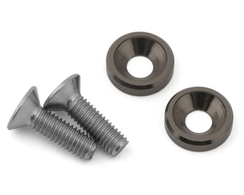 175RC Team Associated DC10 Ti-Look Motor Screws (Grey)