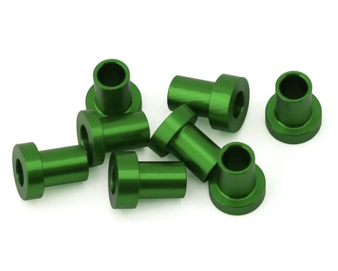 175RC Team Associated RC10B7 Caster Hat Spacer Bushings (Green) (8)