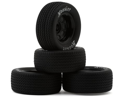 1RC Racing Pre-Mounted 1/18 Modified Hoosier Tires (Black) (4) (F/R) (Standard)