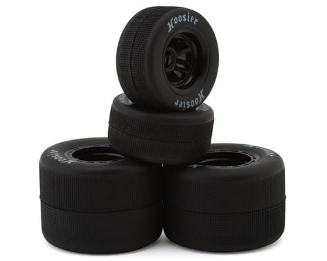 1RC Racing 1/18 Asphalt Sprint Car Tires (Black) (4) (Front & Rear) (Soft)