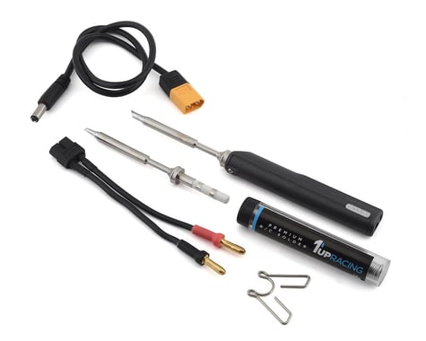 1UP Racing TS100 Pro Pit Soldering Iron w/DC Cable & Leather Pouch
