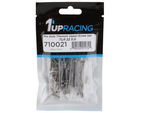 1UP Racing TLR 22 5.0 Pro Duty Titanium Upper Screw Set