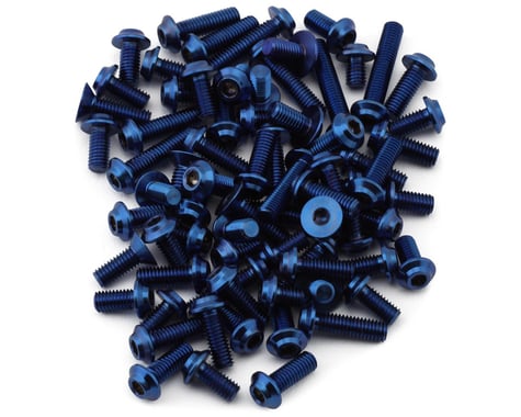 1UP Racing Schumacher Mi9 Pro Duty Titanium Upper Screw Set (Blue)