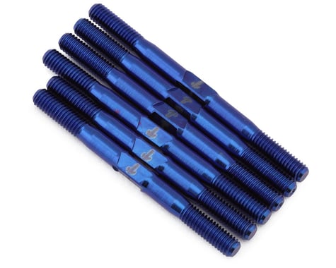 1UP Racing HB Racing D2 Evo Pro Duty Titanium Turnbuckle Set (Blue)