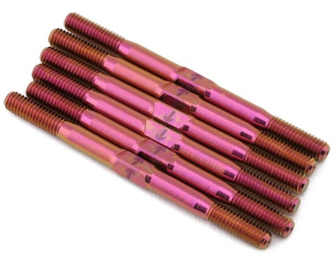 1UP Racing TLR 22 5.0 Pro Duty Titanium Turnbuckle Set (Pink)