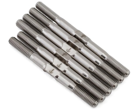 1UP Racing HB Racing D2 Evo Pro Duty Titanium Turnbuckle Set (Silver)