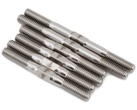 1UP Racing HB Racing D4 Evo 3 Pro Duty Titanium Turnbuckle Set (Silver)