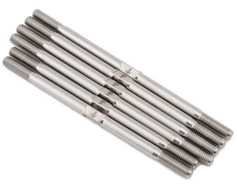 1UP Racing Schumacher Storm ST2 Pro Duty Titanium Turnbuckle Set (Silver)