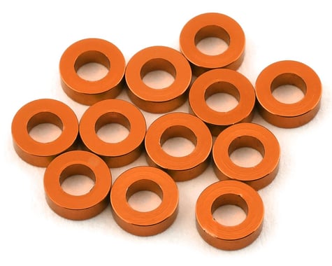 1UP Racing Precision Aluminum Shims (Orange) (12) (2mm)