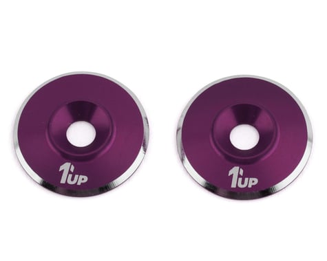 1UP Racing 3mm LowPro Wing Washers (Purple Shine) (2)
