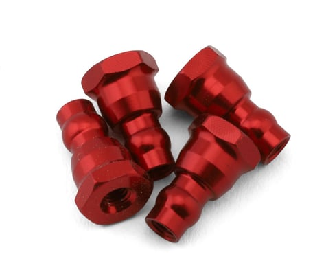 Five Seven Designs Metric Shock Stand Offs (Red) (4) (6mm)