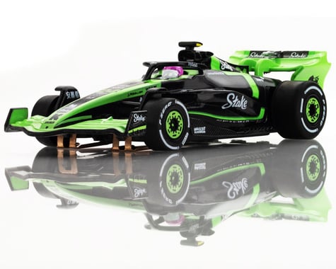 AFX Sauber F1 #24 C44 Stake FY HO Scale Slot Car (Green/Black) (LWB) (Mega G+)