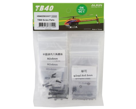 Align TB40 Screws, Hardware & Ball Bearings Kit