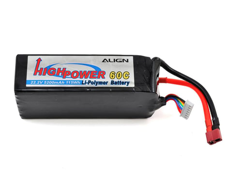 Align 6S High Power LiPo 60C Battery Pack (22.2V/5200mAh)