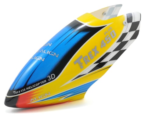 Align 450 Plus Plastic Painted Canopy (Yellow/Blue/Red)