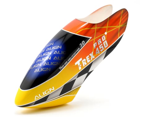 Align 450 Pro Painted Canopy (Red/Yellow)