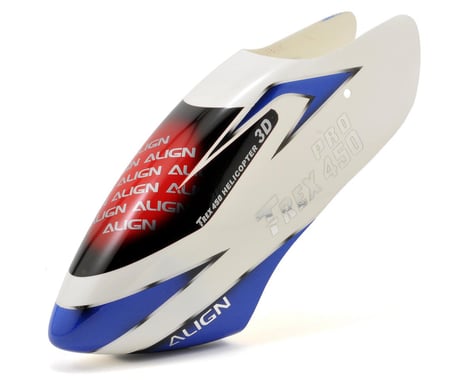 Align 450PRO Painted Canopy (White/Blue)