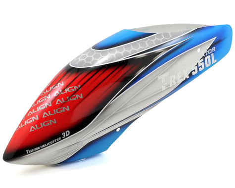 Align T-Rex 550L Painted Canopy (Red, Blue & White)