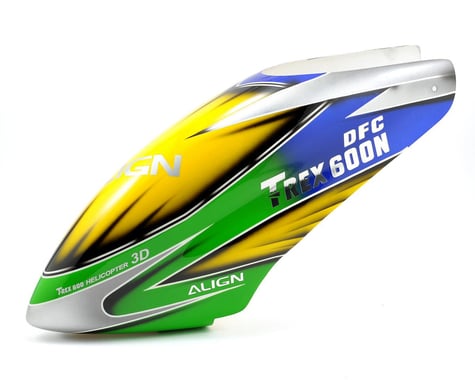 Align 600N DFC Painted Canopy (Blue/Green/Yellow)