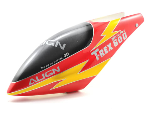 Align 600E Painted Canopy (Lightning Red)