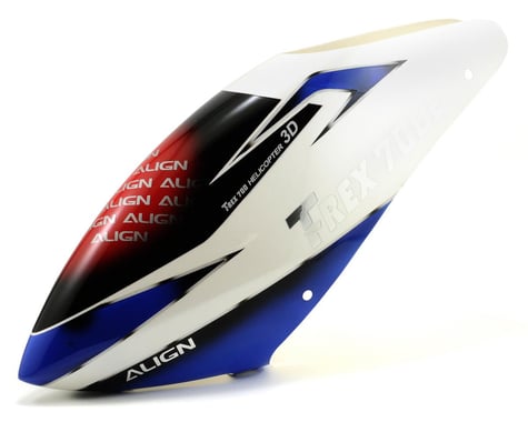 Align 700E Painted Canopy (White/Blue)