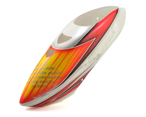 Align T-Rex 700X Painted Canopy (White/Orange/Red)