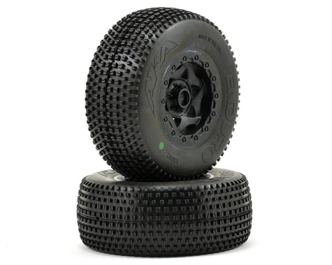AKA Enduro SC Pre-Mounted Tires (SC10 Front) (2) (Black)