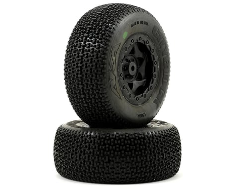AKA Cityblock SC Pre-Mounted Tires (SC10 Rear) (2) (Black)