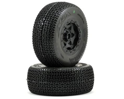 AKA Cityblock SC Pre-Mounted Tires (SC10 Front) (2) (Black)