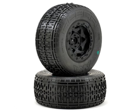 AKA Rebar SC Pre-Mounted Tires (SC6/Slash/Blitz) (2) (Black)