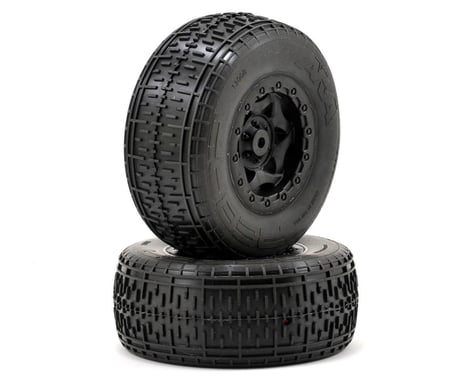 AKA Rebar SC Pre-Mounted Tires (SC10 Rear) (2) (Black)