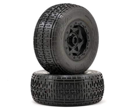 AKA Rebar SC Pre-Mounted Tires (SC10 Front) (2) (Black)