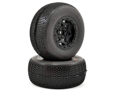 AKA Impact Wide SC Pre-Mounted Tires (Slash Rear) (2) (Black)