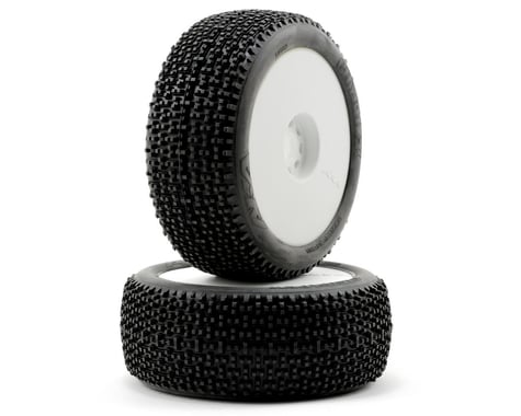 AKA Cityblock 1/8 Buggy Pre-Mounted Tires (Soft) (White) (2)