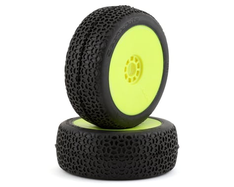 AKA Scribble 1/8 Buggy Pre-Mounted Tires (2) (Yellow) (Super Soft)