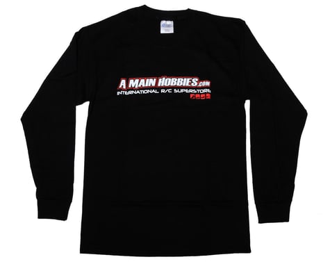 AMain Black "International" Long Sleeve T-Shirt (Large)