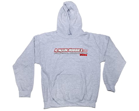 AMain Athletic Gray "International" Hooded Sweatshirt (Hoody) (2X-Large)