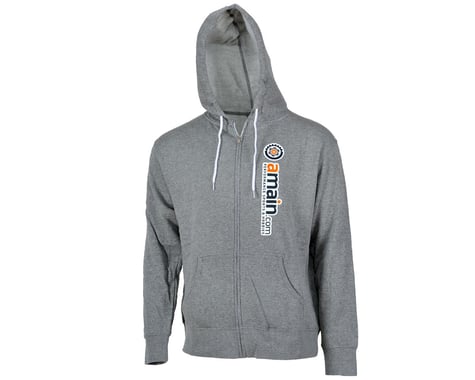 AMain "Gears" Zip-Up Hooded Sweatshirt (Gray)