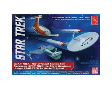 AMT 1/2500 Star Trek TOS Era Ship Set, Snap Kit