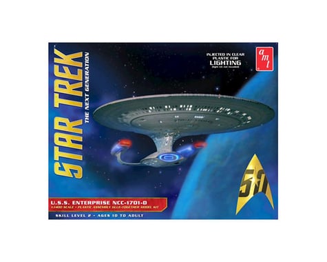 AMT Star Trek U.S.S. Enterprise  1701-D -Clear Edition