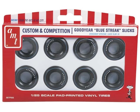 AMT Amt  1/25 Goodyear "Blue Streak' Drag Slicks Parts Pack