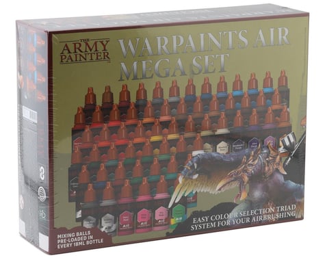 Army Painter Warpaints Air Mega Model Acrylic Hobby Paint Set (60)