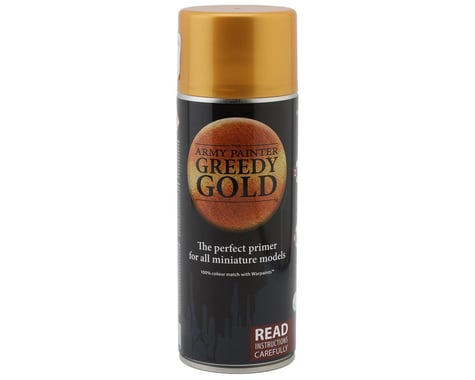 Army Painter Colour Primer Acrylic Hobby Paint Spray (Greedy Gold) (400ml)