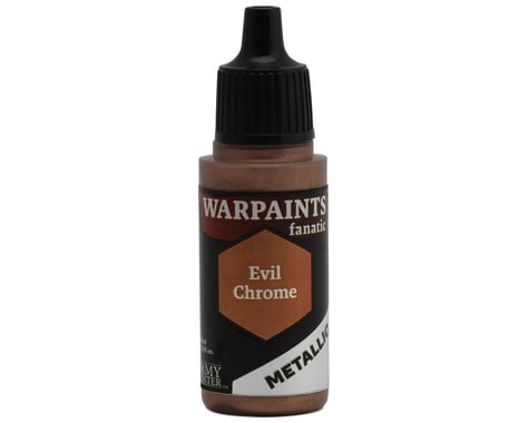 Army Painter Warpaints Fanatic Metallic Acrylic Hobby Paint (Evil Chrome)